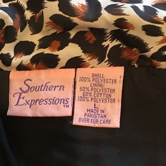 Southern Expressions Leopard Zip Jacket - Picture 5 of 7